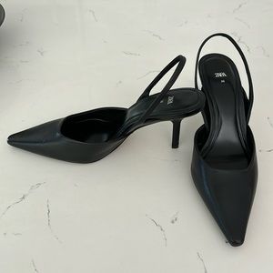 Zara sling back pump